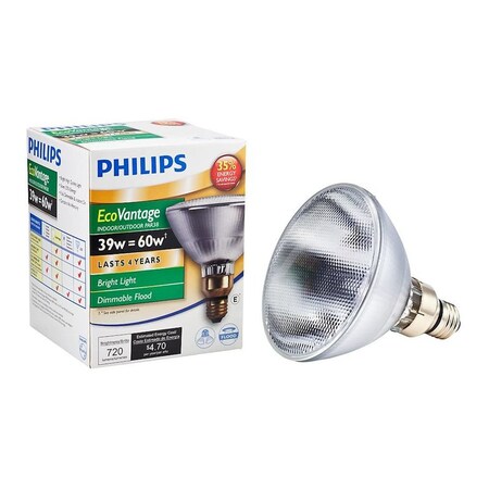 Philips 72 W PAR38 Floodlight Halogen Bulb 720 lm Bright White 2PK 429373